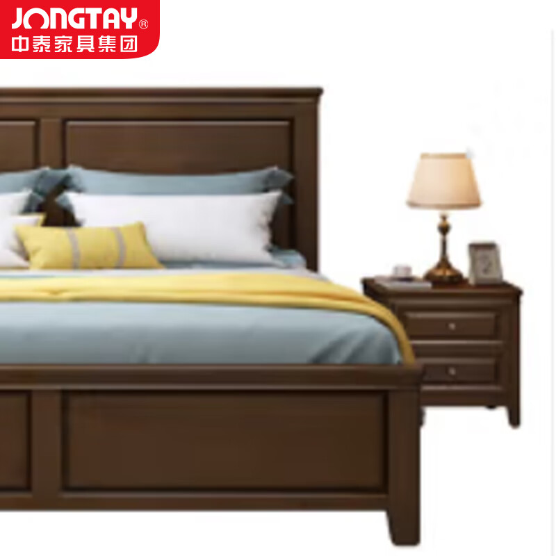 中泰(jongtay)1.35米现代简约美式单人床 J-CDZ103高清大图