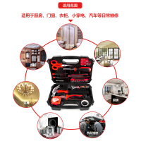 赛拓(SANTO)家用工具套装 维修工具箱组套49件套0380 手动工具 螺丝批锤子扳手钳子