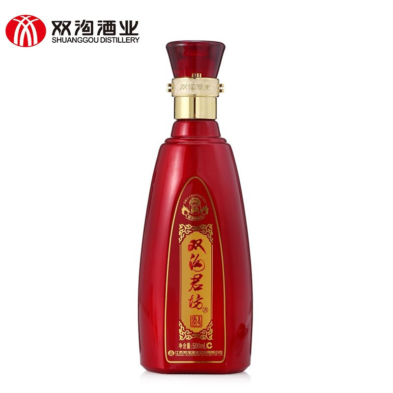 双沟 珍宝坊 红君坊 I号 52度 整箱装高度白酒 500ml*6瓶(内含3个礼袋)口感绵柔浓香型