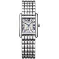 Longines/浪琴女士石英瑞士腕表xmm银色矩形表盘不锈钢表带