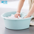 茶花（CHAHUA）塑料盆洗脸盆大号加厚带搓衣板洗衣盆搓衣盆03351K_30