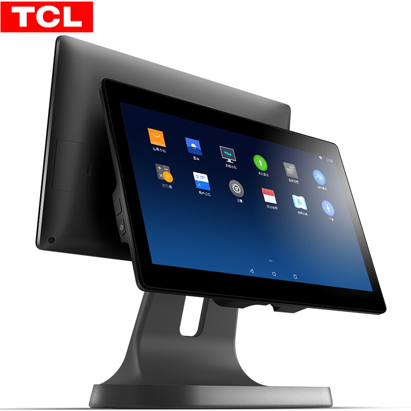 tcl t2双屏15.6寸收银机 扫描枪