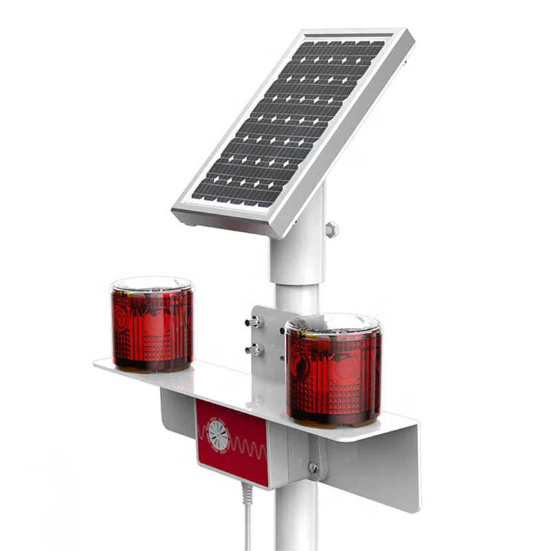 日昇之光(RECEN)RXH8305 1W 3.7V 2Ah IP67 太阳能警示灯 带立杆 1套 红色高清大图