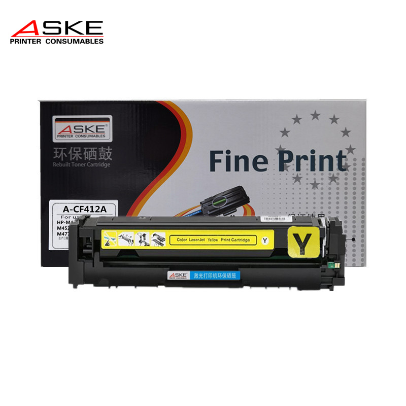 ASKE PRINTER CONSUMABLES激光打印机黄色硒鼓A-CF412A高清大图