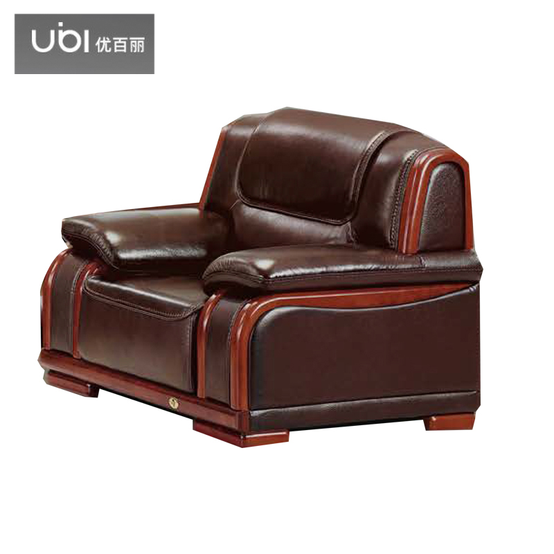 优百丽 F-2011 办公室沙发 办公家具 会客接待 现代简约家具 颜色尺寸可定制 单人位（西皮）
