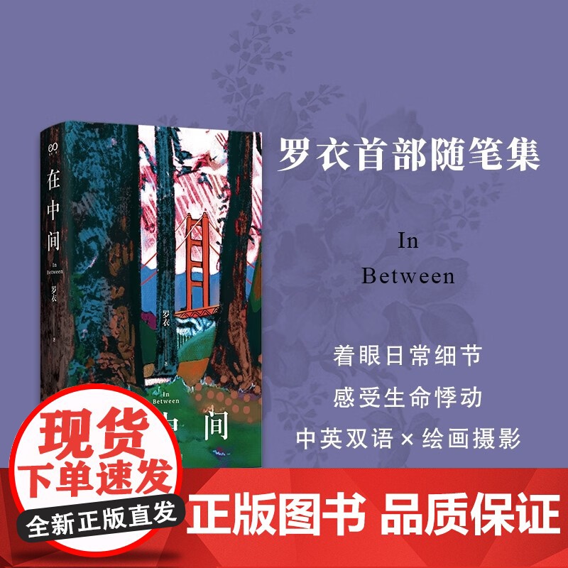 在中间 罗衣随笔集 中英双语随笔集收录绘画摄影作品Z世代艺术家关于自我生活女性世界艺术美思考正版图书籍高清大图