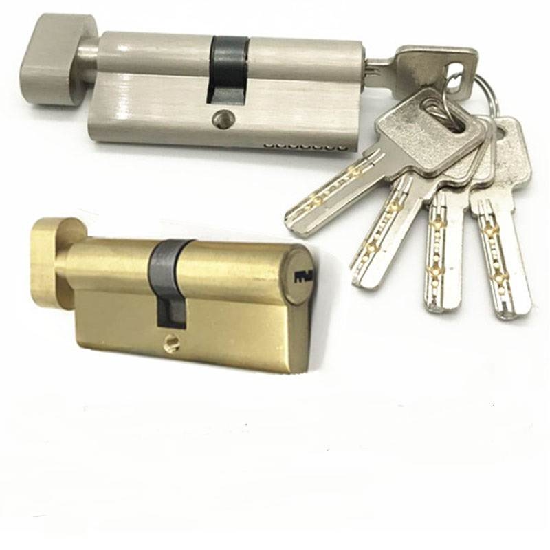 宏建 35-45mm通用型带钥匙 锁芯 通用型/通道单开/大门/机房/木门3条钥匙