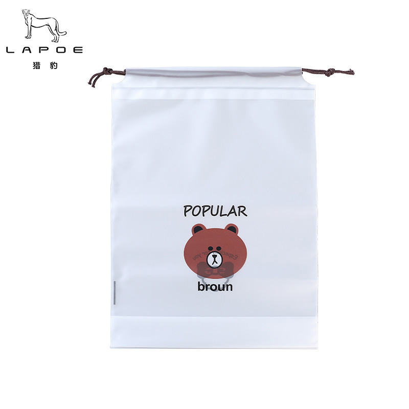 猎豹 磨砂抽绳束口袋收纳袋L-25*35cm/个高清大图
