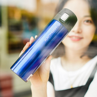 乐扣乐扣(lock&lock)缤纷弹跳盖保温杯LHC3222BLU 304不锈钢(390ml)蓝色