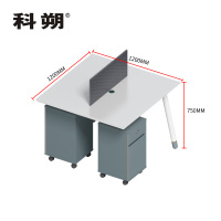 科朔 办公桌职员桌 员工桌 屏风办公桌 职员桌延伸位 KS-09B1204YS