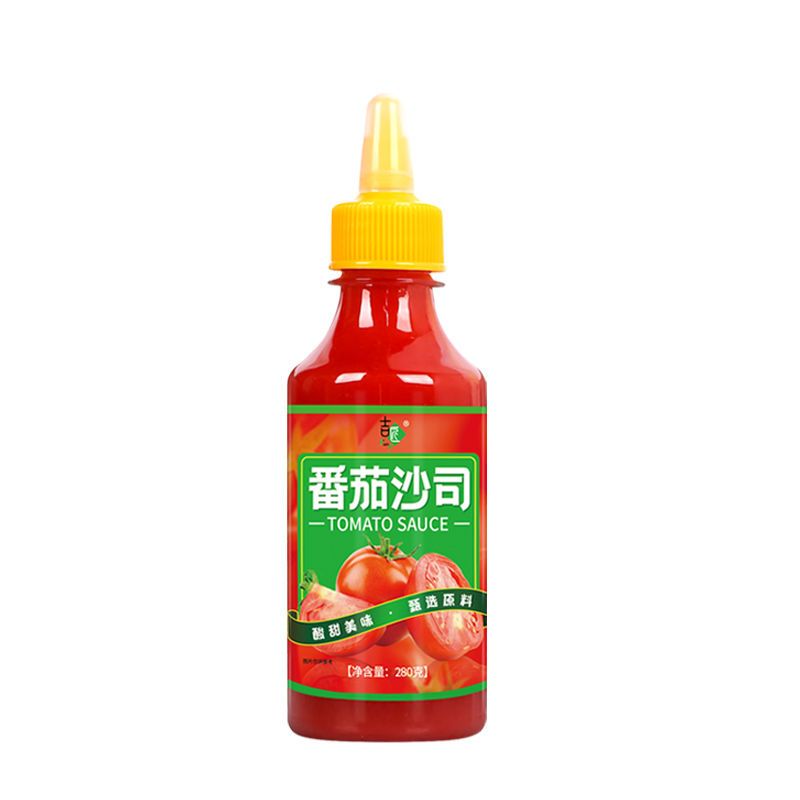 番茄酱沙拉酱黑胡椒酱甜辣酱组合手抓饼酱料沙司批发 【番茄酱1瓶】