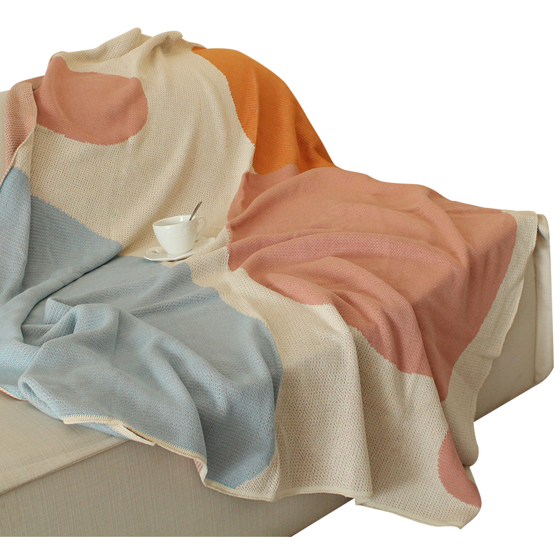 莫兰迪色系纯棉针织巾万能全包套罩四季通用全棉防滑坐垫