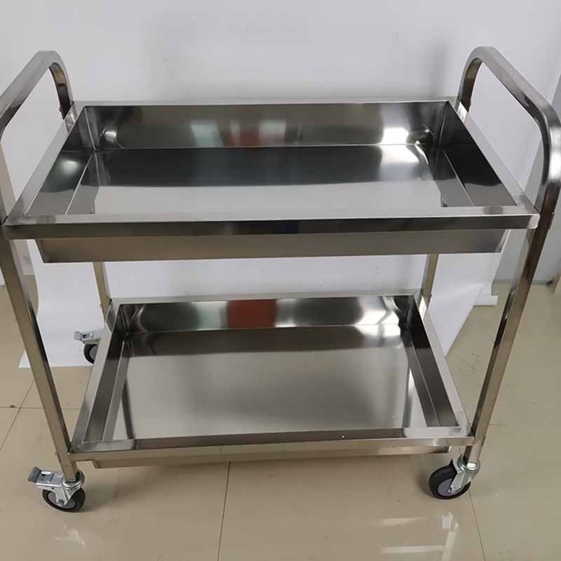 它墅收碗车收餐车商用餐厅移动双层送餐车小推车摆摊小推车