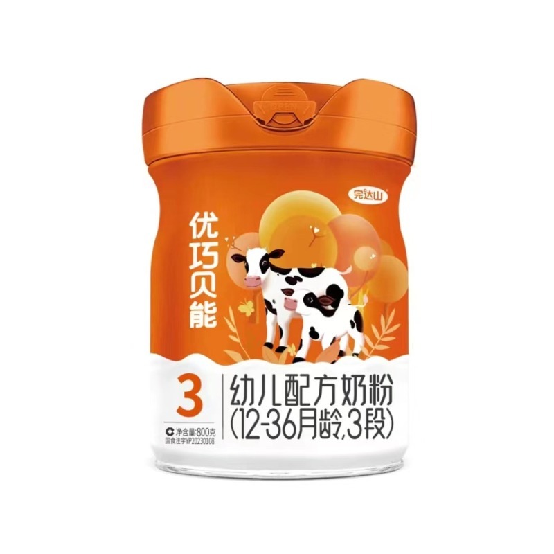 完达山优巧贝能3段800g*6罐 幼儿配方奶粉适合1-3岁宝宝高清大图