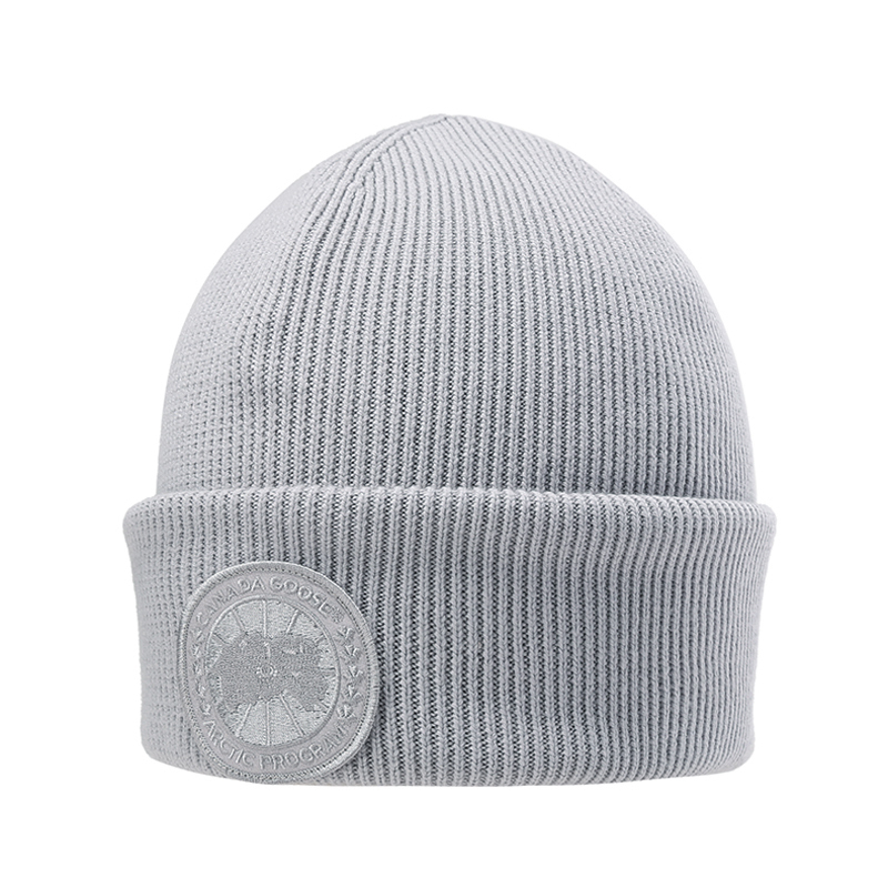 加拿大鹅 canada goose 男女同款羊毛arctic保暖帽子圆盘罗纹托克帽