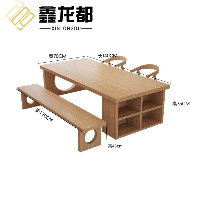 鑫龙都 书桌1.4米含椅凳 套