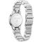 Citizen西铁城优雅白雪女款镶水晶手表mm不锈钢链带时尚腕表