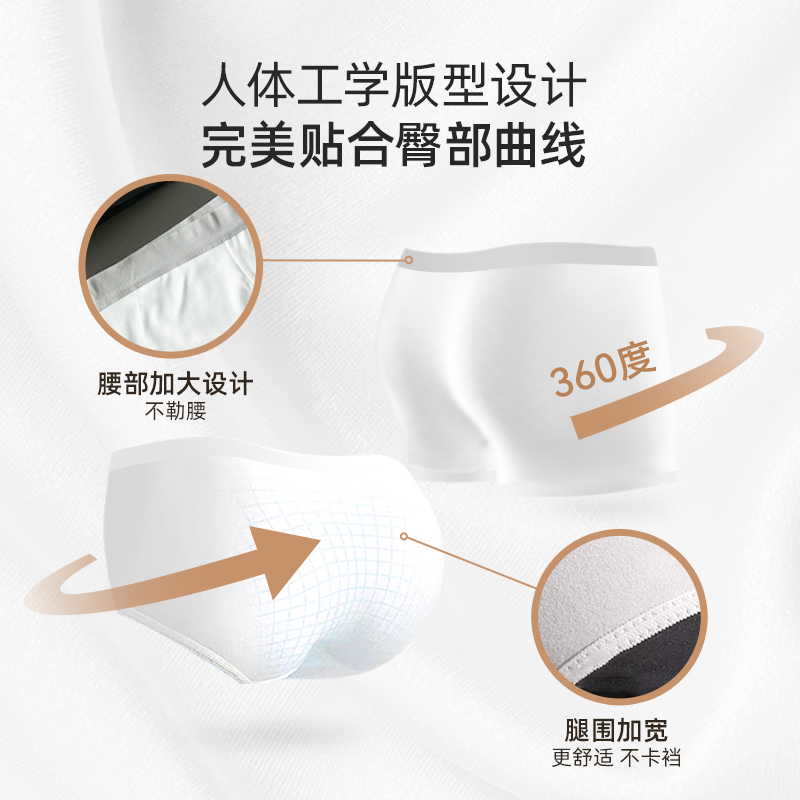 绒呼吸一次性内裤女纯棉透气旅行便携独立包装抗菌防臭亲肤舒适高清大图