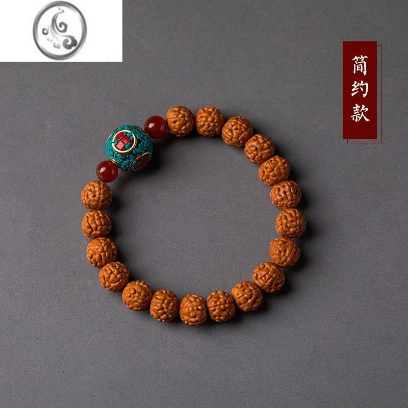 JiMi尼泊尔金刚菩提子手链念珠佛珠男女简约复古文玩个性礼物手串图片