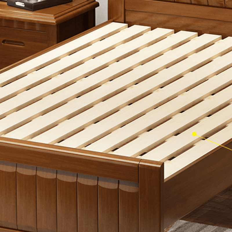 鑫木樽实木床1.2m+床垫套高清大图