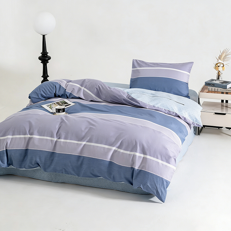 汉司家纺 150*200cm 全棉印花都市生活系列酒店公寓值室 三件套(计价单位:套)蓝色高清大图