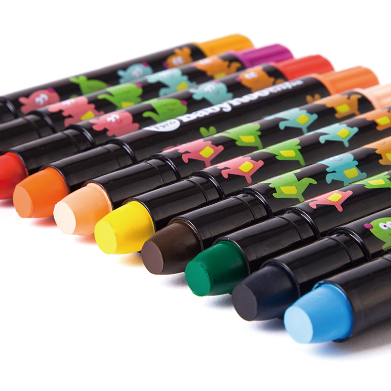 JoanMiro美乐儿童蜡笔安全无毒可水洗画笔套装彩笔幼儿园彩色旋转蜡笔宝宝画画24色婴儿绘画涂鸦笔炫彩棒水溶性24色高清大图