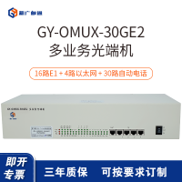 新广邮通(guangyou) GY-OMUX-30GE2 30路电话+16路E1+4路以太网 1.25G多业务光端机
