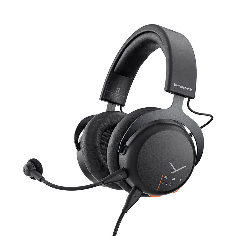 拜雅(beyerdynamic)头戴式游戏耳机 MMX100 黑色 带线控 高端旗舰级游戏耳机 32欧姆