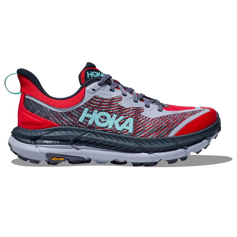 Hoka OneOne女士跑步鞋 Mafate Speed 4 时尚潮流减震耐磨回弹轻质透气运动鞋 CERISE/STORMY_SKIES 38