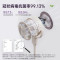 美的(Midea)空气循环扇电风扇落地扇家用摇头台式桌面两用小电扇宿舍低噪台扇滤网过滤 变频款APP智控GDG24TZR