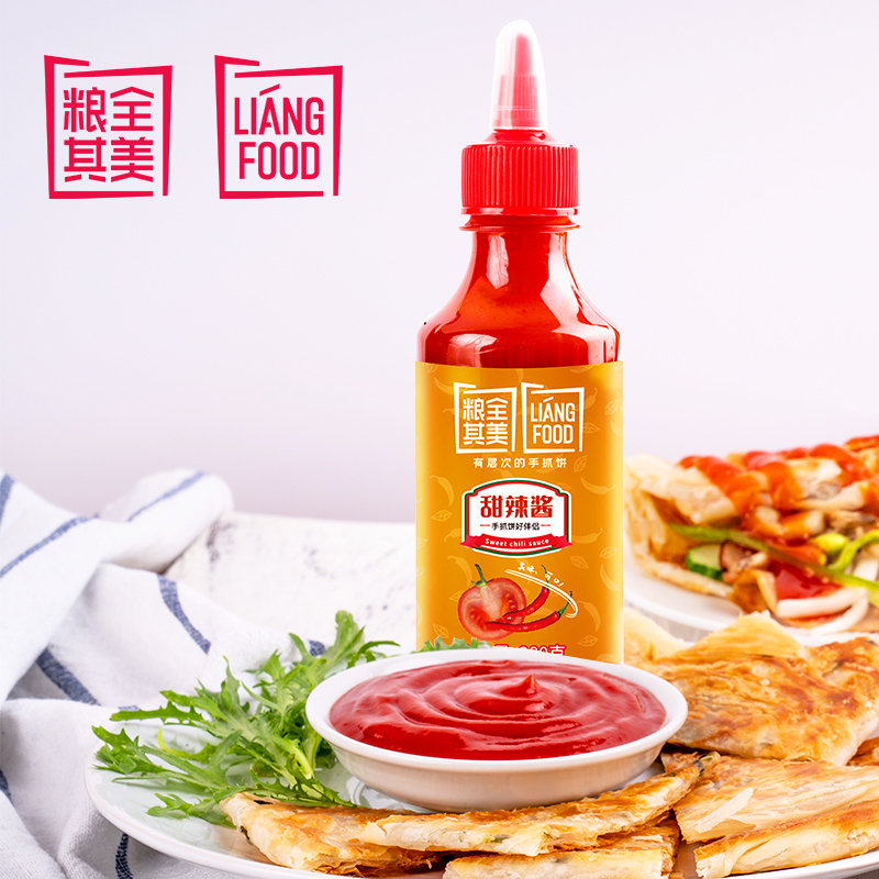 粮全其美甜辣酱 挤压式瓶装手抓饼酱料薯条汉堡炸鸡酱蘸酱意面酱