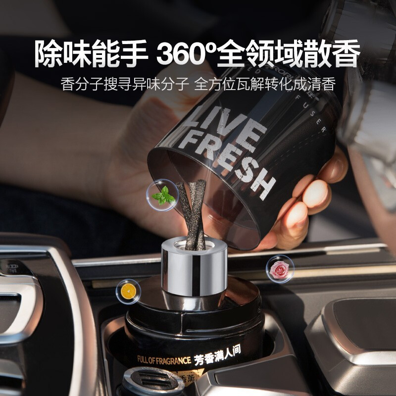 香百年(Carori) 车载香水汽车香薰摆件 汽车用品 车内装饰品车用除味香氛小车空气清新剂 Z291 邂逅高清大图
