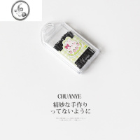JiMi黑色发夹一字夹网红气质发卡头饰日韩简约刘海夹前额碎发夹子 1#绿色兔子波浪夹