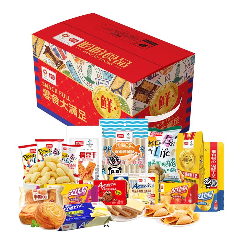 盼盼零食大礼包饼干果干坚果零食846克