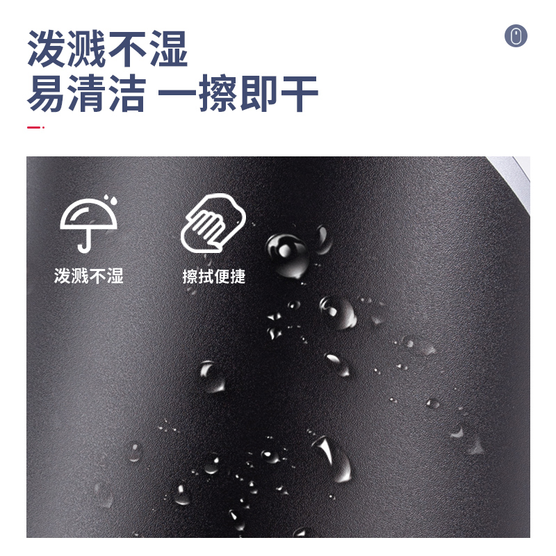 得力(deli)耐磨树脂鼠标垫 办公游戏通用 家用鼠标垫办公电脑桌垫办公用品 黑色83007高清大图