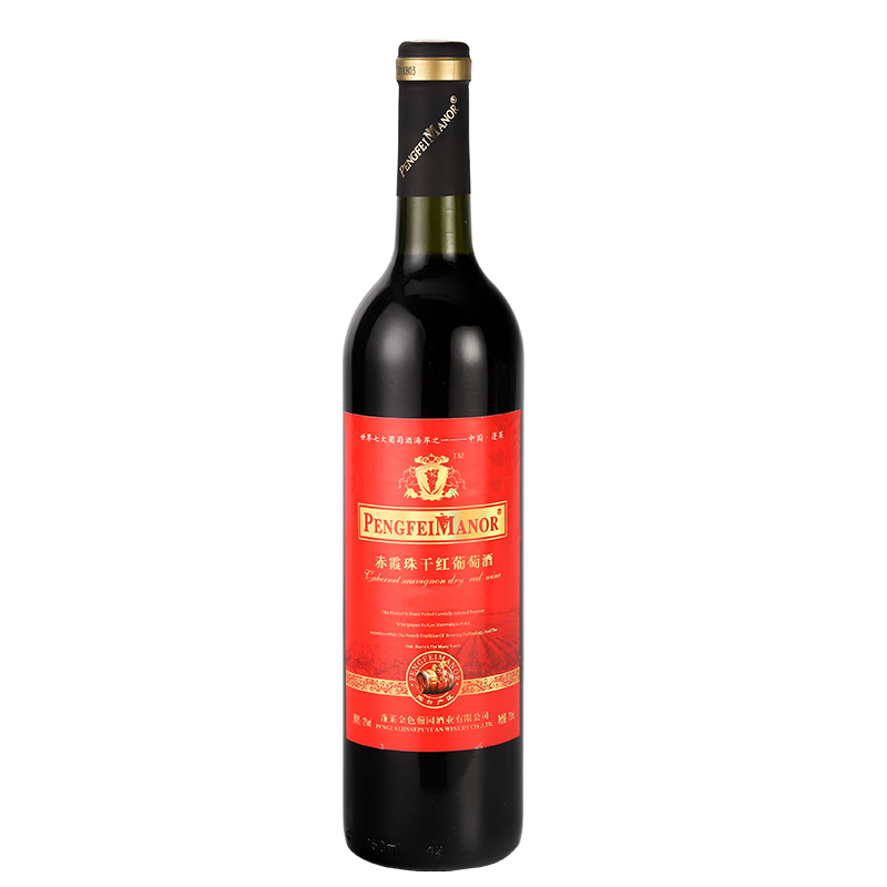PengfeiManor红酒赤霞珠干红葡萄酒红色圆桶装高清大图