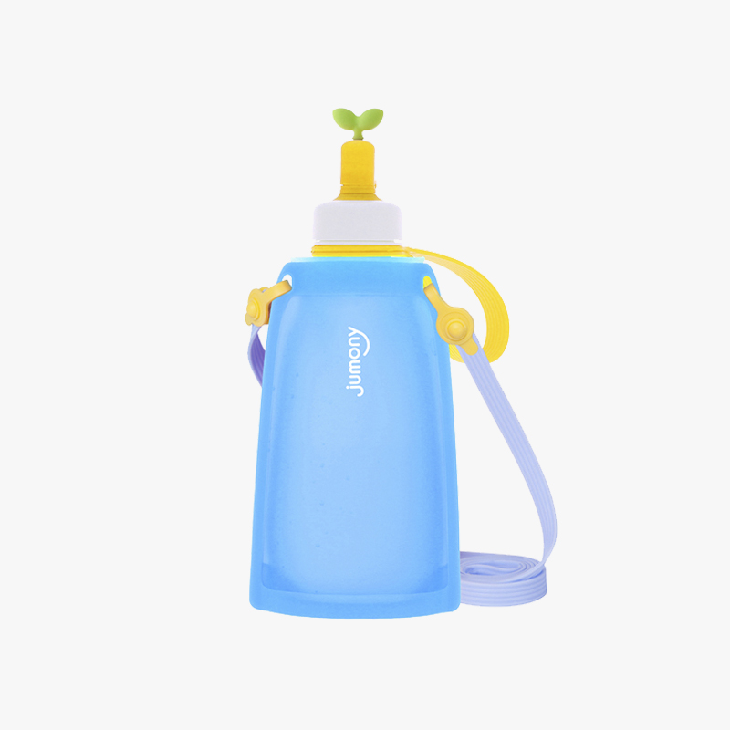 Sillymann 朱莫妮背带款硅胶水袋 300ml 蓝色高清大图