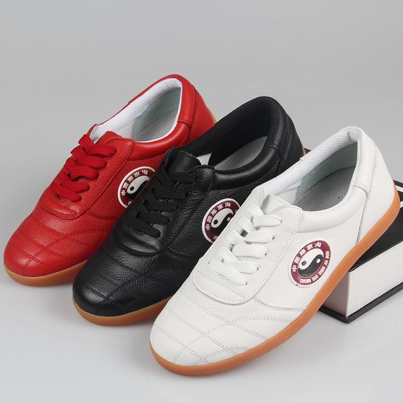 陈家沟太极鞋软牛皮牛筋底女春夏季武术练功鞋男太极拳运动鞋报价