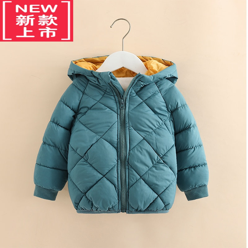 可莉允宝宝连帽棉服2022冬装新款男童女童装儿童外套xn-0213