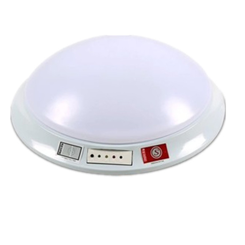 led消防应急吸顶照明灯 面包人体感应灯声光控32cm