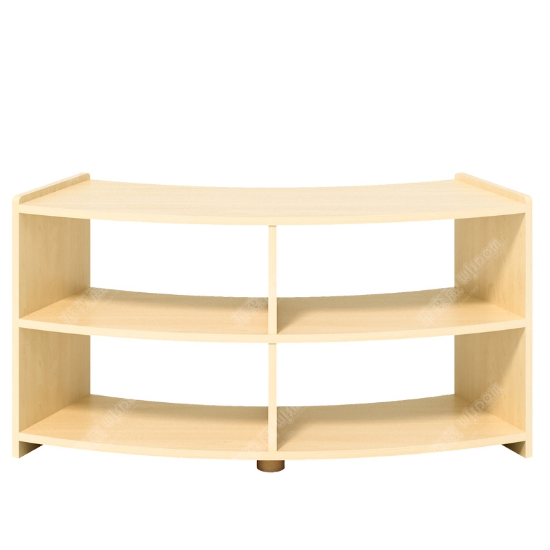 华森葳儿童家具 自然空间单层收纳座椅柜+三层收纳柜+双层收纳柜 环球双层收纳柜