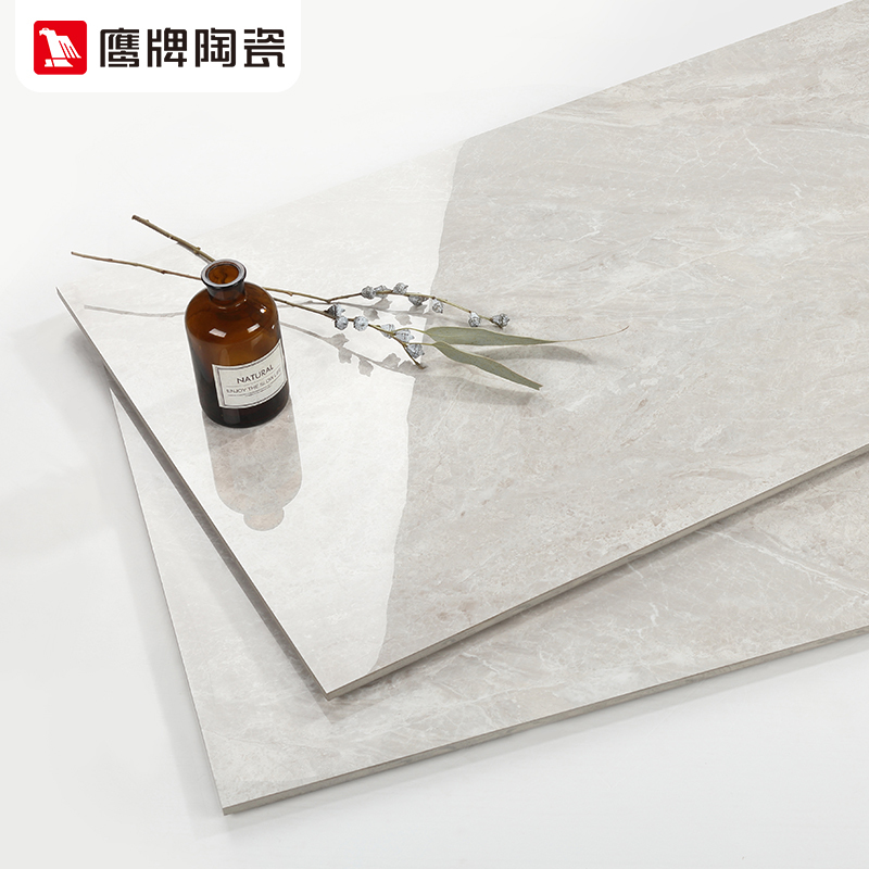 鹰牌瓷砖1200x600灰色通体大理石瓷砖客厅地板砖背景墙砖安德里
