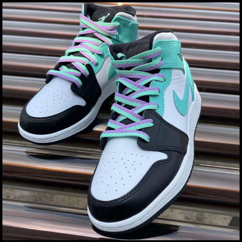 120cm 适配aj1mid蒂芙尼绿薄荷绿钻石渐变绿扁鞋带空军一号低帮 low鞋