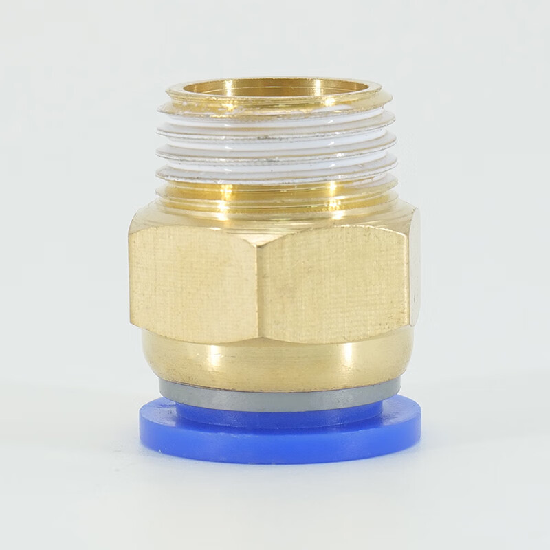 海斯迪克 HKLY-9 PC外螺纹直通快插气动接头气管接头PC12-01(接12mm管1分外丝)10个