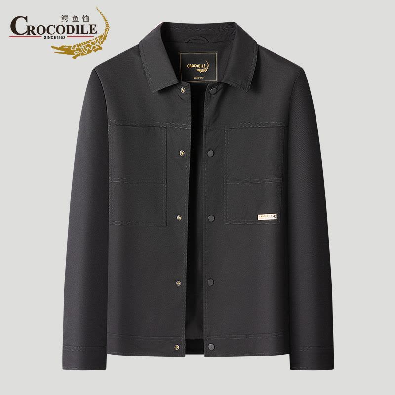 鳄鱼恤CROCODILE 中青年男士商务简约休闲外套夹克图片