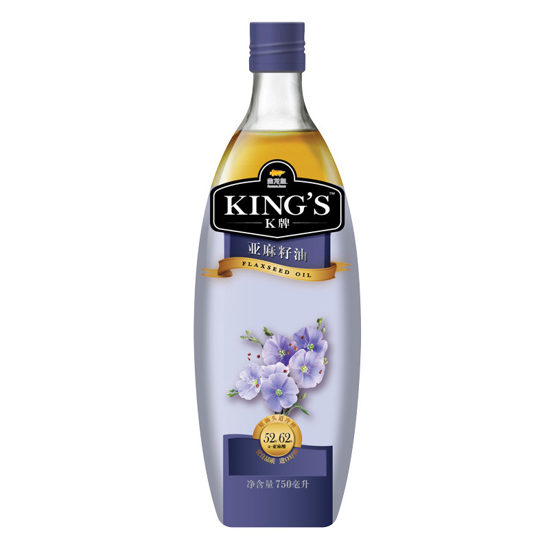 金龙鱼 KING’S冷榨初榨一级亚麻籽油750ML+金龙鱼 清香稻 5kg