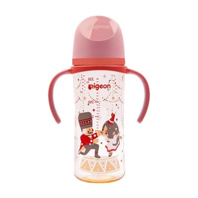 贝亲(Pigeon) 奶瓶 PPSU奶瓶 自然实感第3代奶瓶 宽口径 双把手 330ml-胡桃夹子 LL号 9个月以上