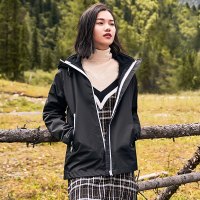 TFO 抓绒内胆可拆卸 男女款防水透气连帽三合一冲锋衣