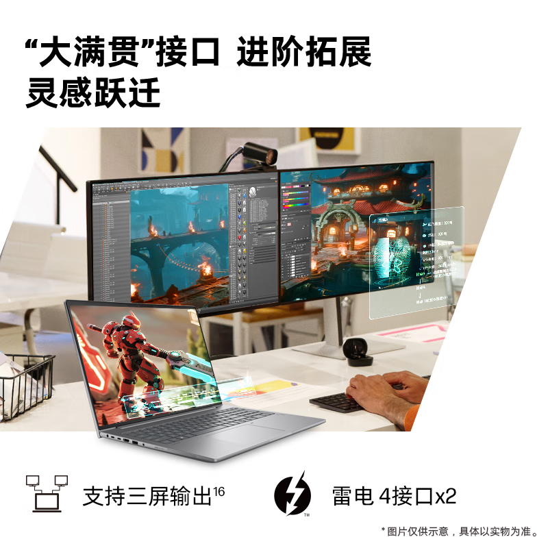 惠普(HP)战99笔记本电脑 全新16英寸高性能AI轻薄游戏全能本(酷睿二代Ultra9 285H 32G 2TB RTX5060独显 2.5K屏)升级版高清大图