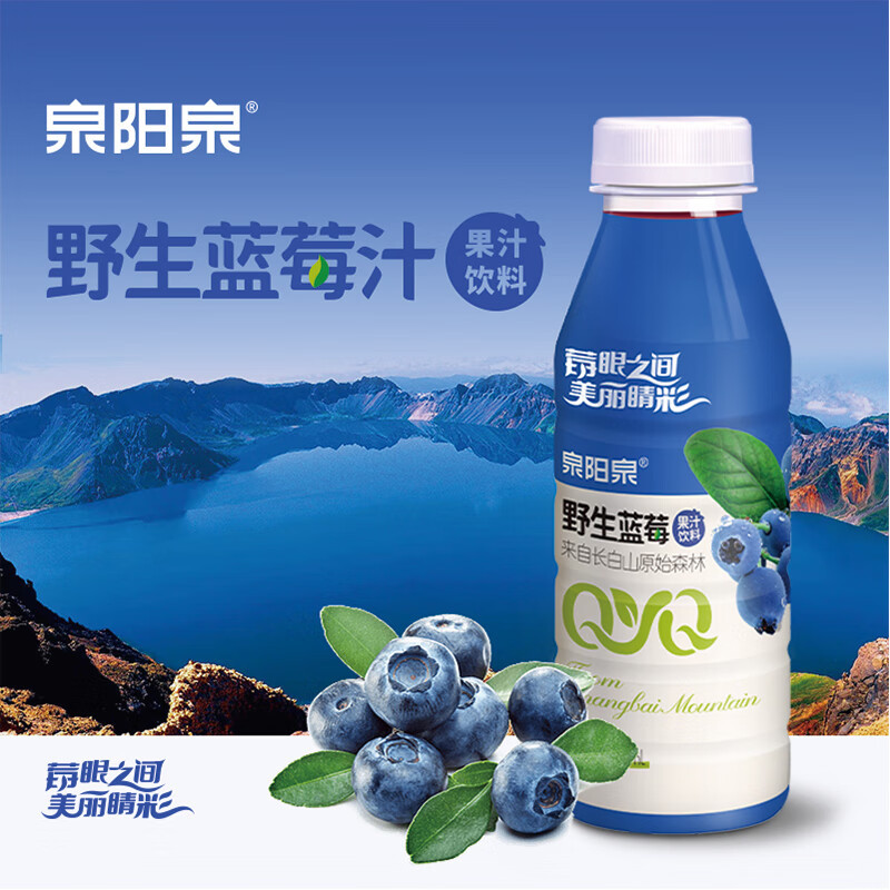 泉阳泉野生蓝莓汁 420ml*12高清大图